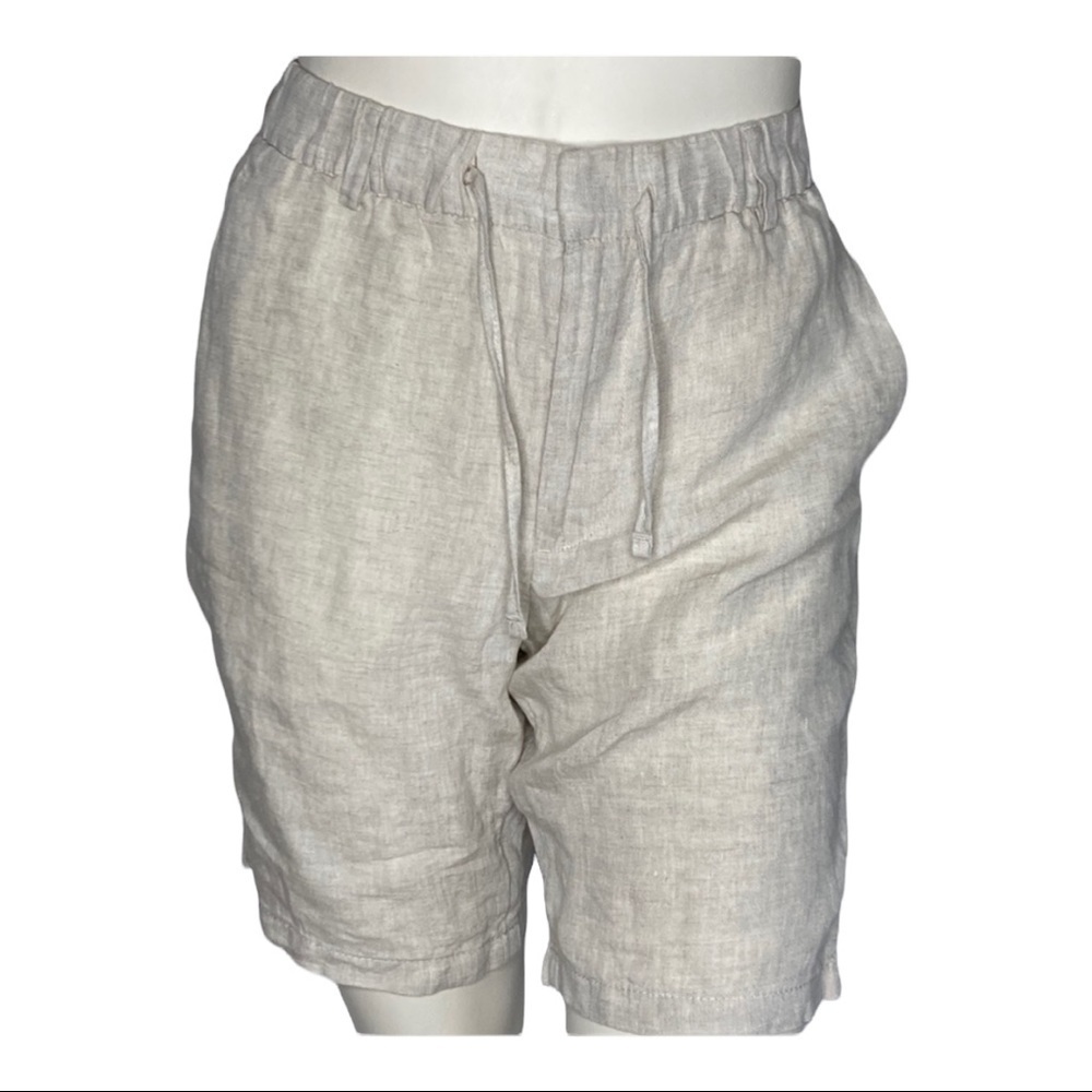 H & M Linen Relaxed Fit Shorts Sz 34R